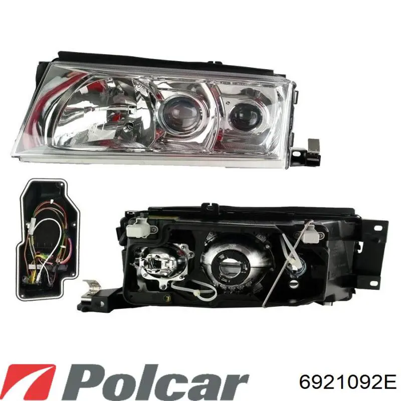 Купити 6921092E Polcar Фара ліва передня