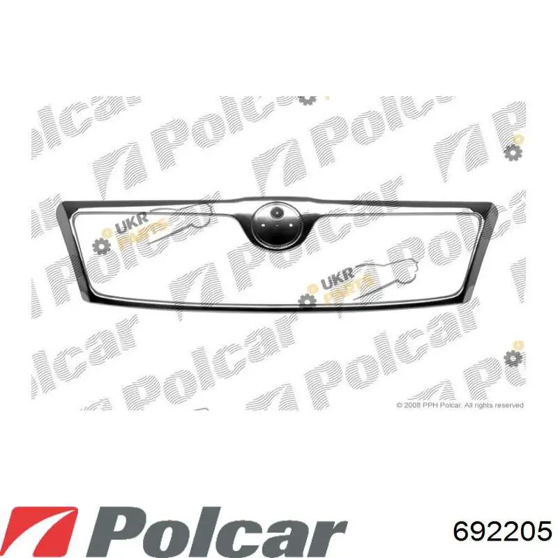 692205 Polcar Решітка радіатора
