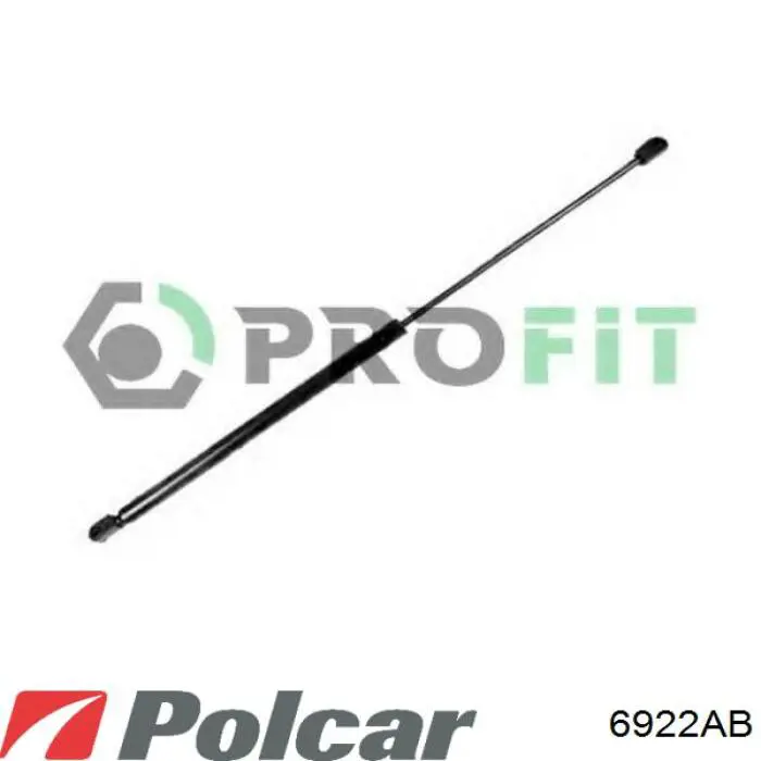 6922AB Polcar Амортизатор кришки багажника / двері 3/5-ї задньої