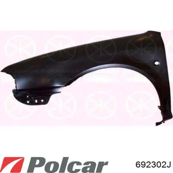 Крило переднє праве Polcar 692302J ціна, від 62.20 USD