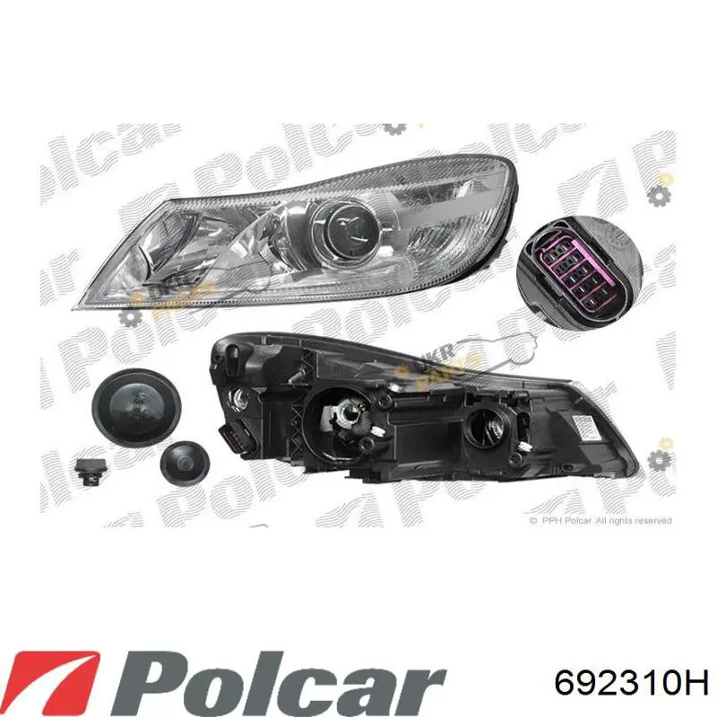 Фара права ZSD1118R Signeda