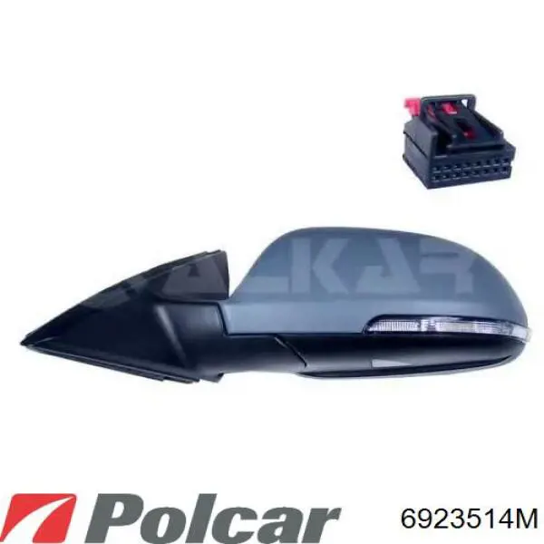 Ліве бічне дзеркало VAG E1020989 ціна, від 53.89 USD