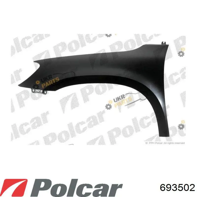 693502 Polcar Крило переднє праве