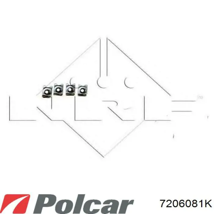 7206081K Polcar радіатор охолодження двигуна