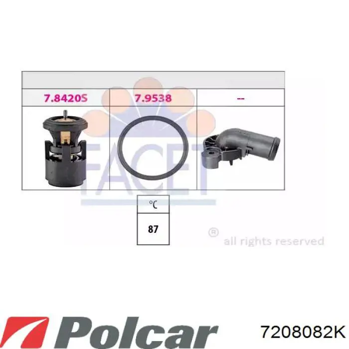 Радіатор 7208082K Polcar