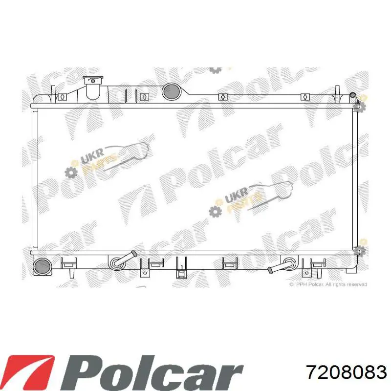 Радіатор 7208083 Polcar