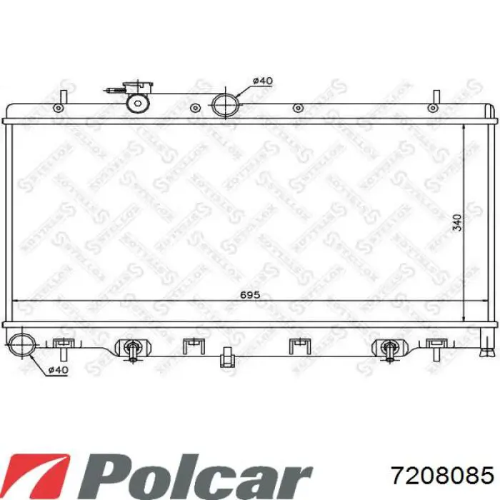 Радіатор основний Koyorad PL091665 ціна, від 125.97 USD