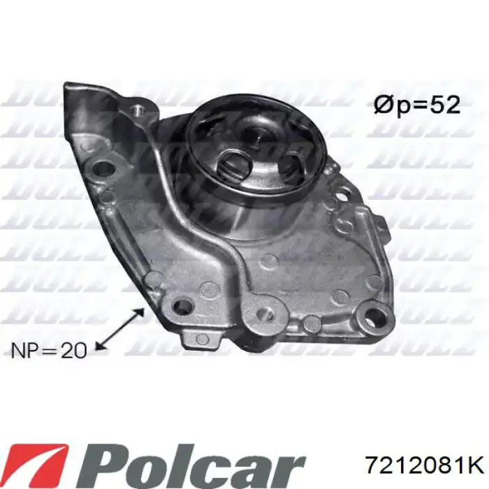 7212081K Polcar радіатор охолодження двигуна