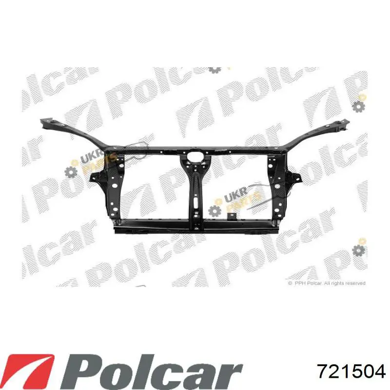 Супорт радіатора верхній/монтажна панель кріплення фар 721504 Polcar