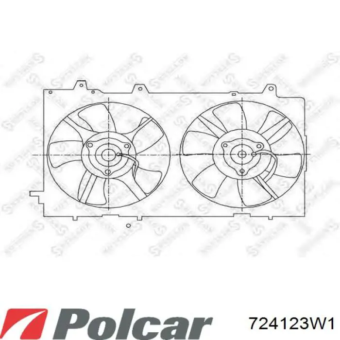 Вентилятор/крильчатка радіатора охолодження, правий Subaru Forester (Субару Форестер)