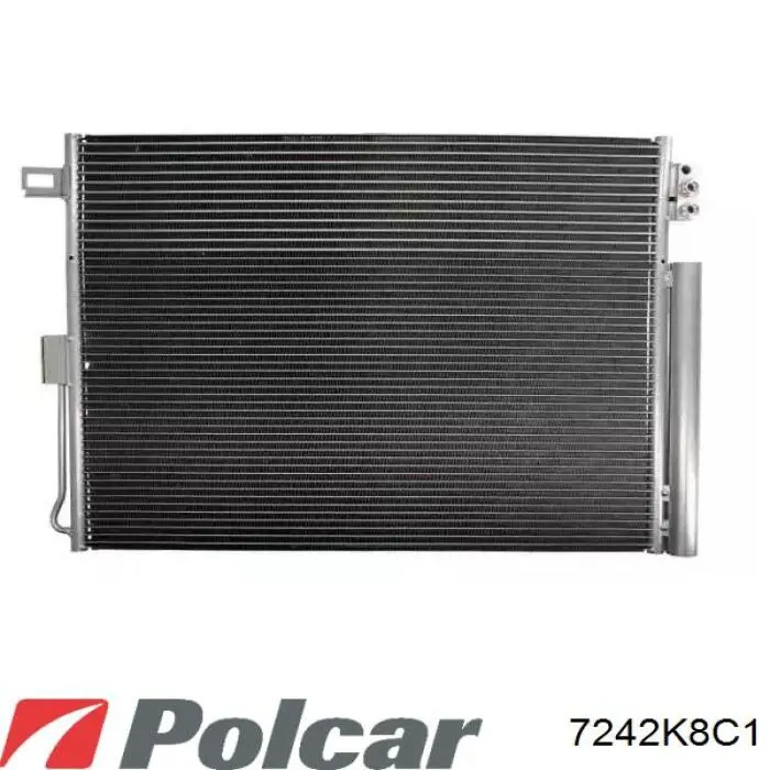 Радіатор кондиціонера 7242K8C1 Polcar