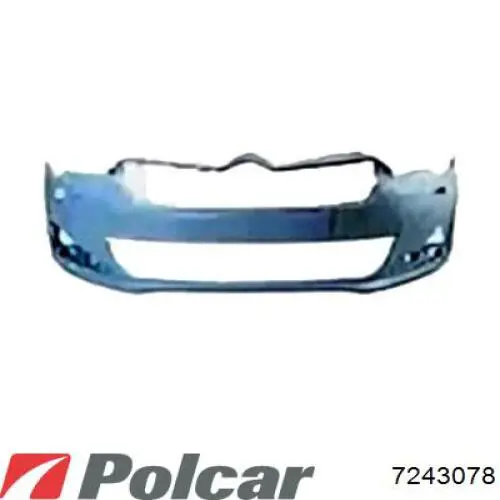 Кронштейн бампера переднього, правий 7243078 Polcar