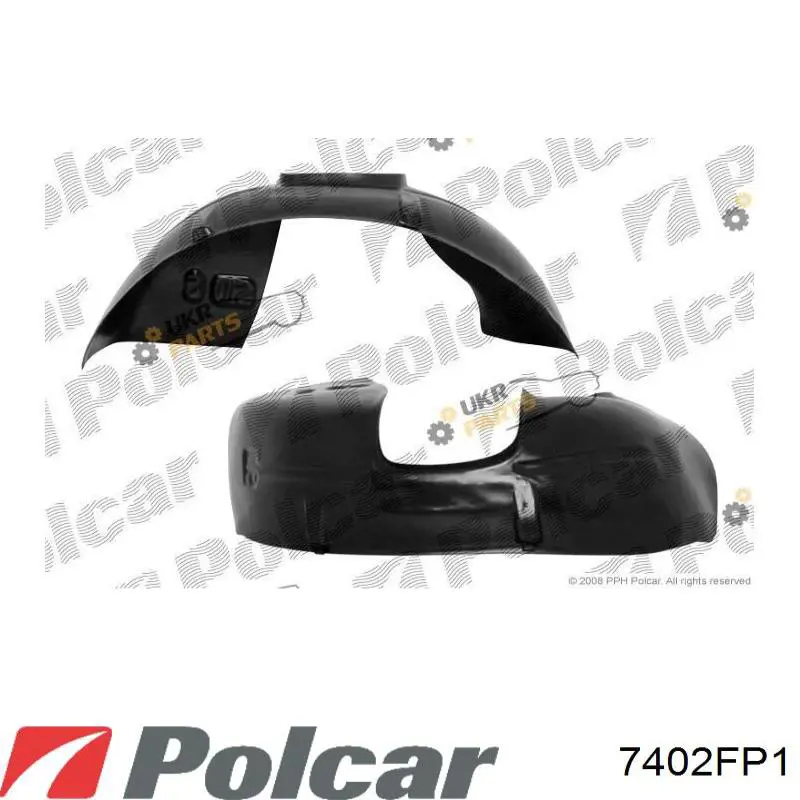 Підкрилок передній правий 7402FP1 Polcar