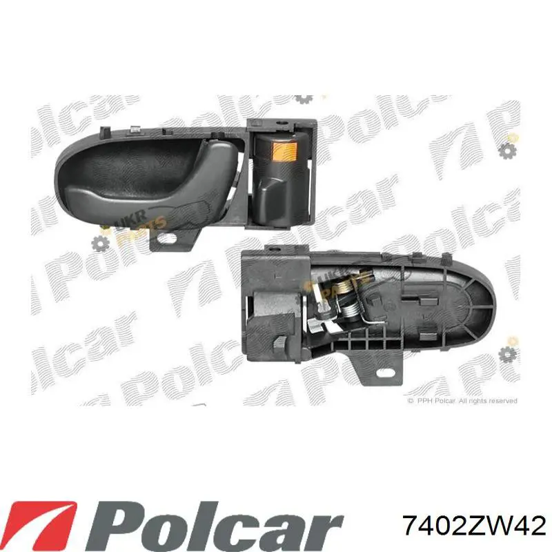 Ручка задніх дверей зовнішня Polcar 7402ZW42 ціна, від 7.96 USD