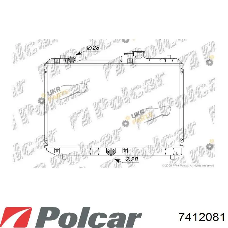 Радіатор 7412081 Polcar
