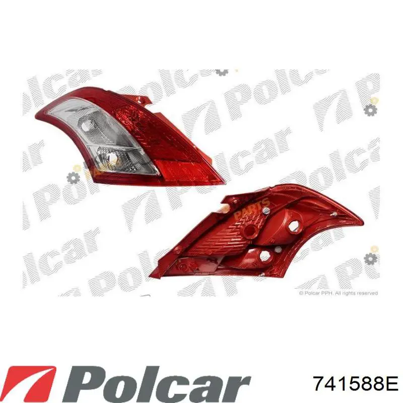 Купити 741588E Polcar Задня права фара