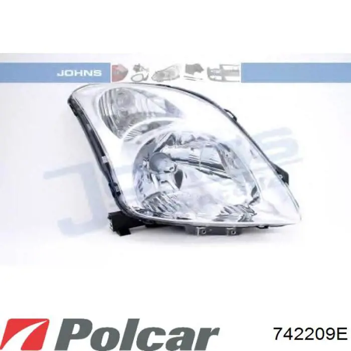 Фара ліва 742209E Polcar