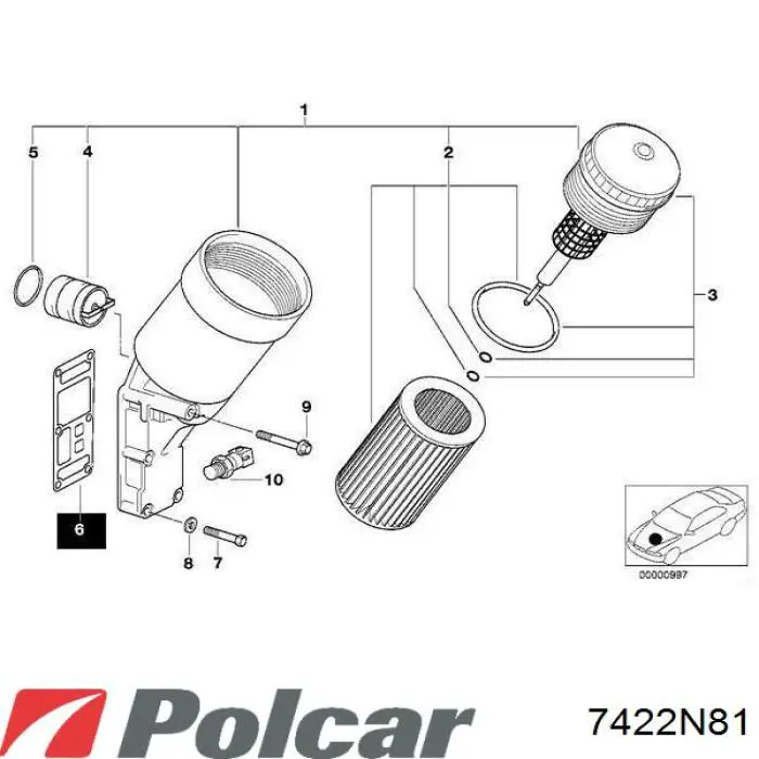 Радіатор пічки (обігрівача) Polcar 7422N81 ціна, від 39.55 USD