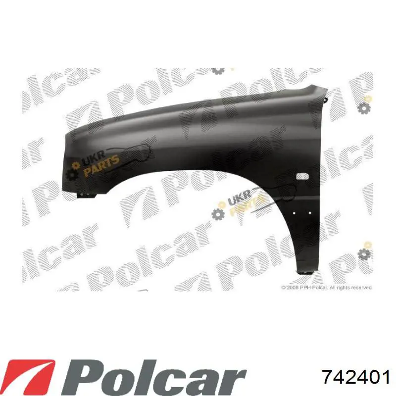 742401 Polcar Переднє ліве крило