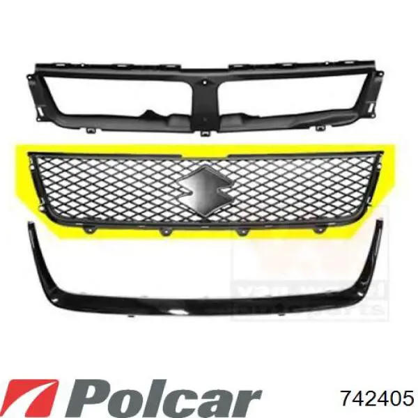Облицювання радіатора Signeda SZ07039GA ціна, від 31.21 USD