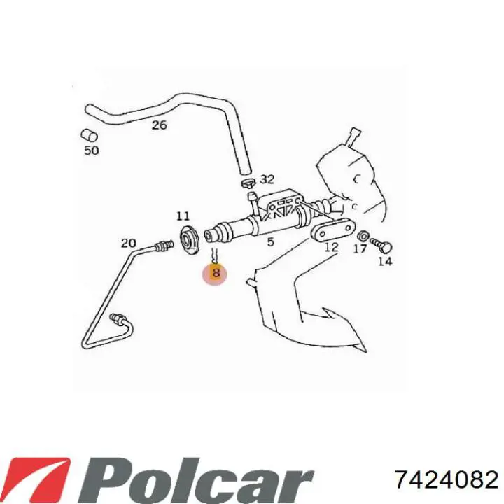 Радіатор 7424082 Polcar