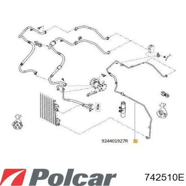 Основна фара - вставка Polcar 742510E ціна, від 131.21 USD