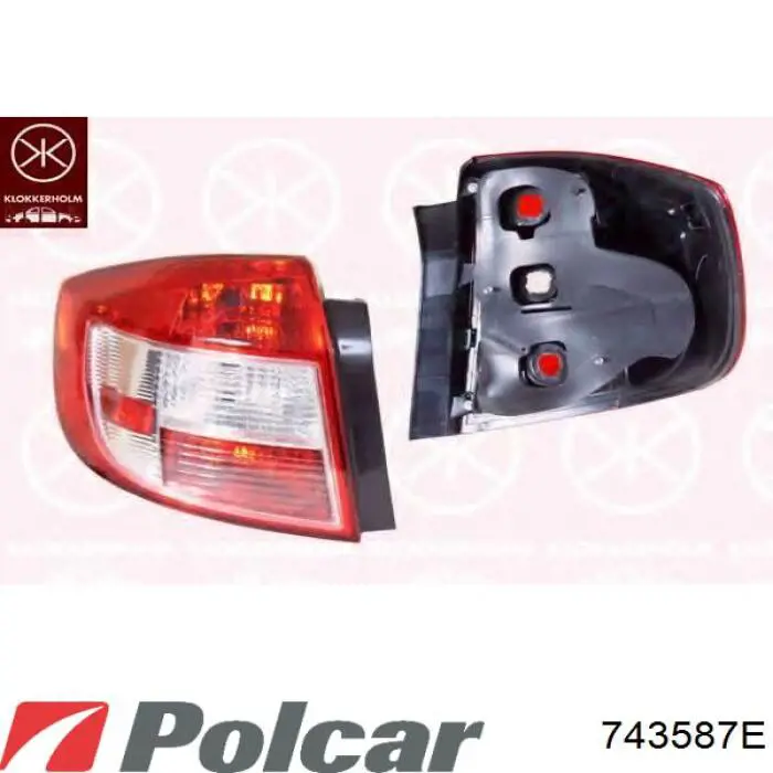 743587E Polcar Задня ліва фара