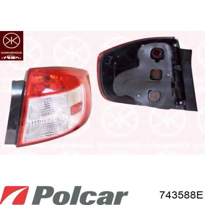 743588E Polcar Ліхтар задній правий