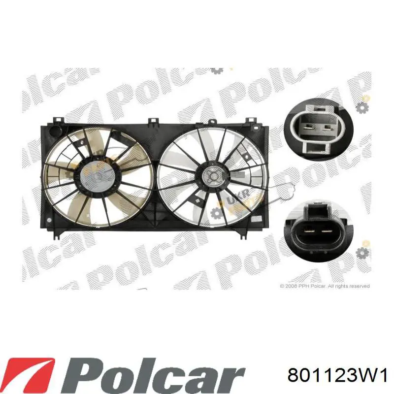 Купити 801123W1 Polcar Двигун вентилятора системи охолодження