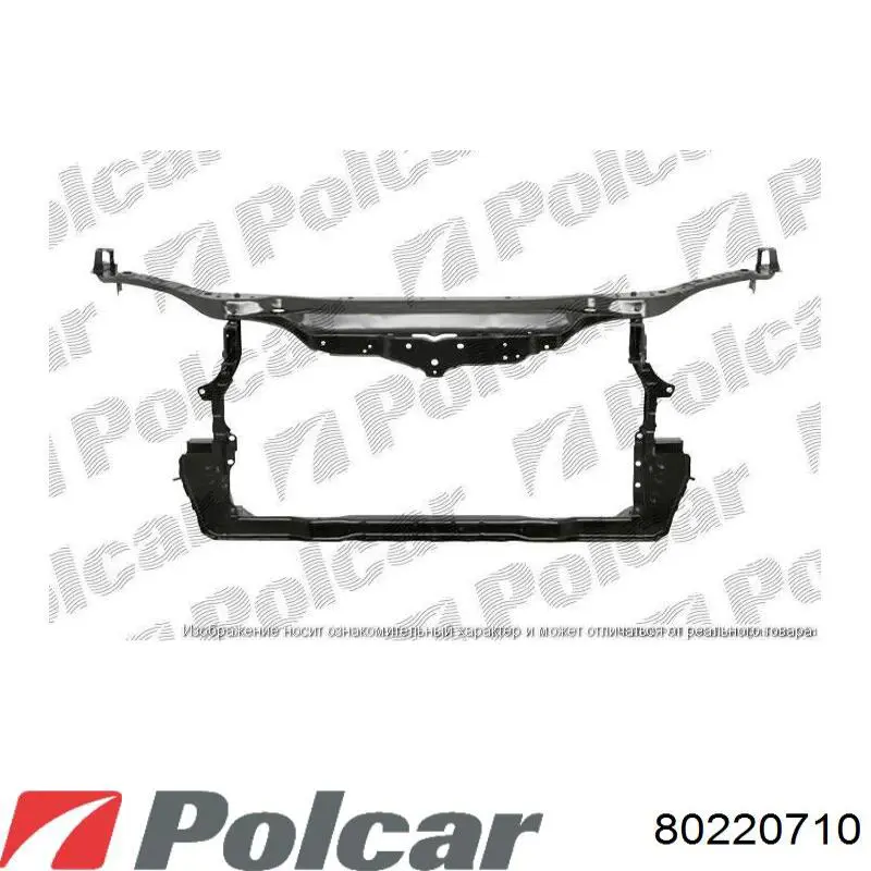 80220710 Polcar Захисна губа бампера переднього