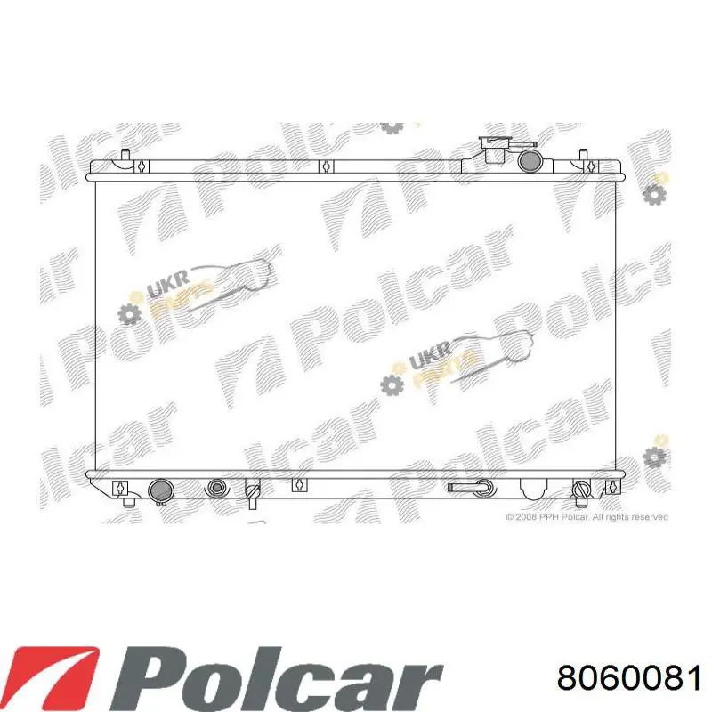 Радіатор 8060081 Polcar
