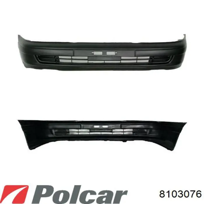 8103076 Polcar Бампер передній, нижня частина