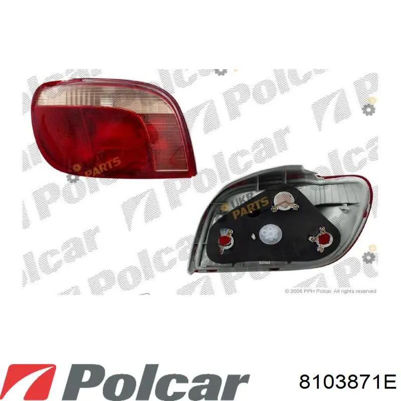 Задня права фара 8103881E Polcar