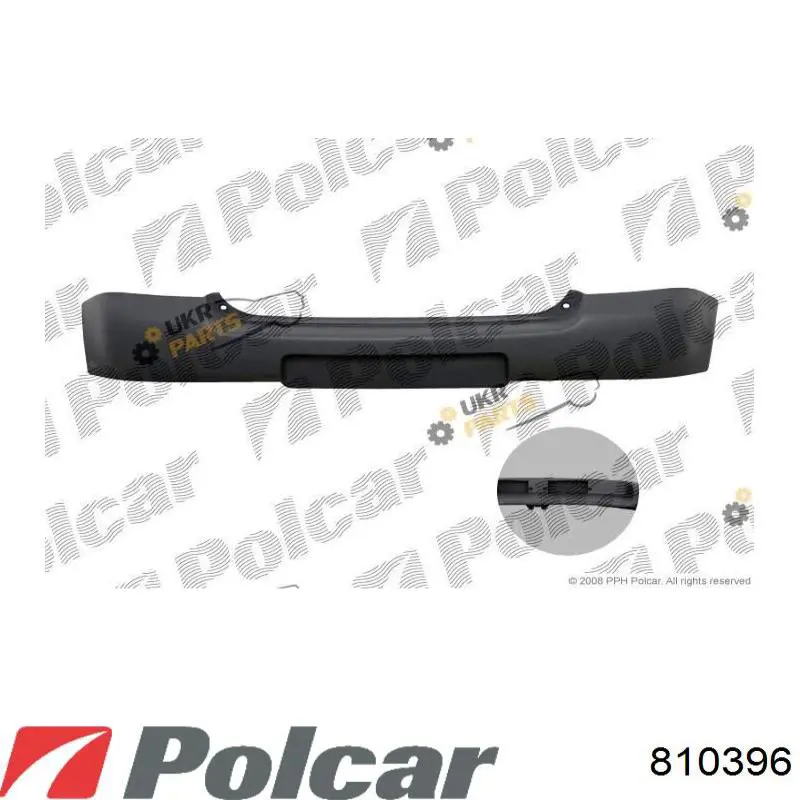 8103965 Polcar бампер задній