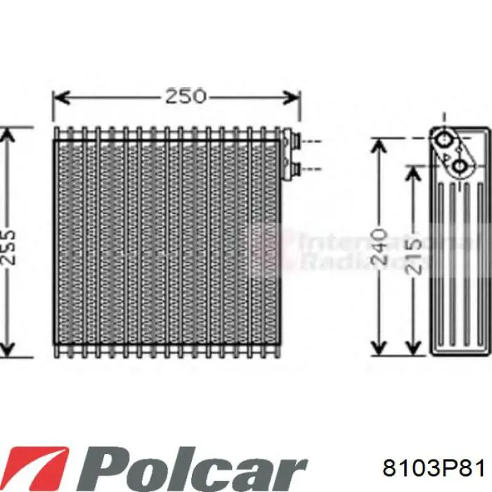 8103P81 Polcar Охолоджувач повітря