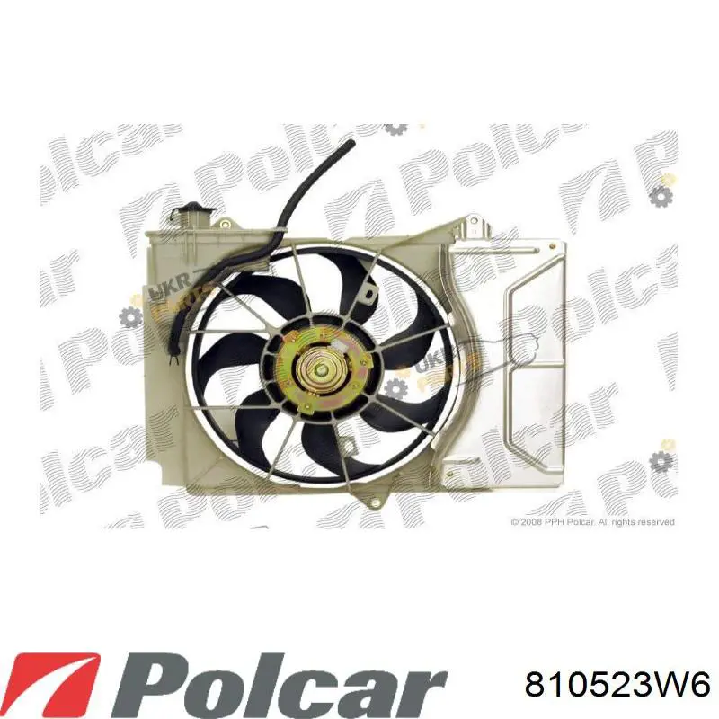 Купити 810523W6 Polcar Двигун вентилятора системи охолодження, лівий
