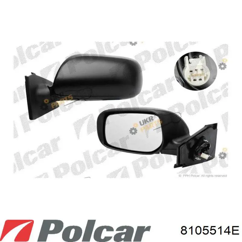 Ліве бічне дзеркало Toyota 879400D260 ціна, від 49.91 USD