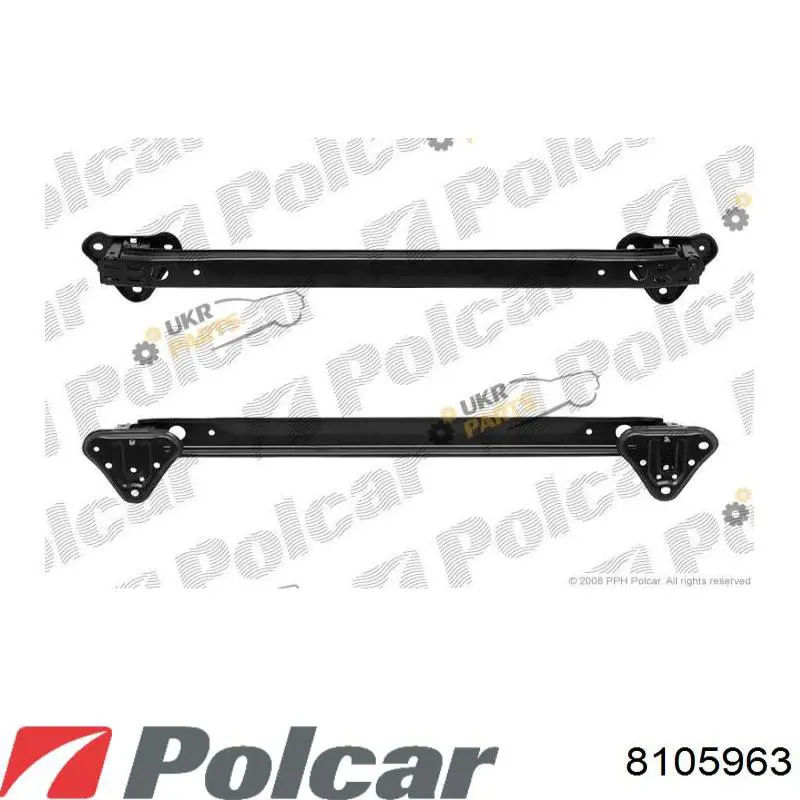 Балка бампера заднього Polcar 8105963 ціна, від 41.63 USD