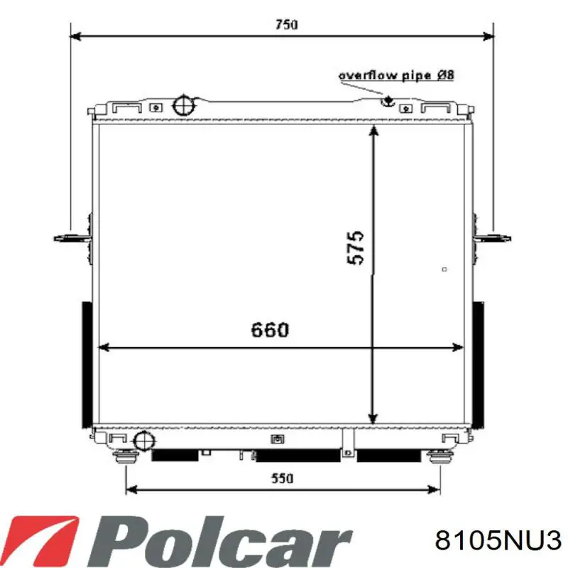 8105NU3 Polcar двигун вентилятора пічки (обігрівача салону)