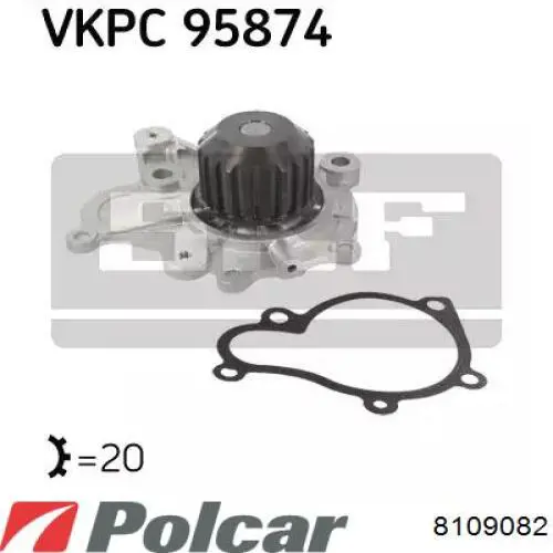 Купити 8109082 Polcar Радіатор двигуна