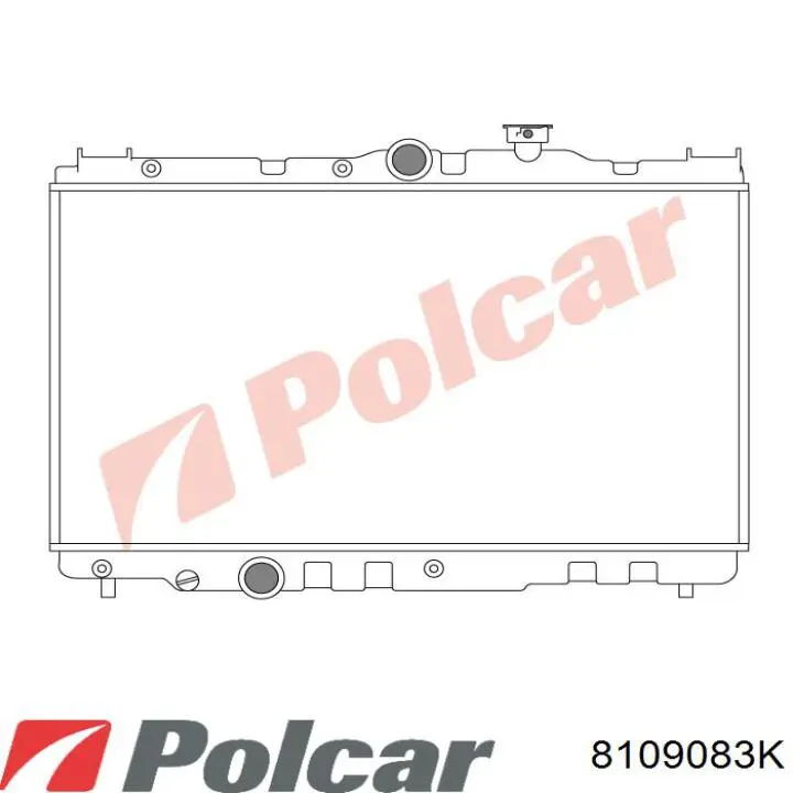 8109083K Polcar радіатор охолодження двигуна