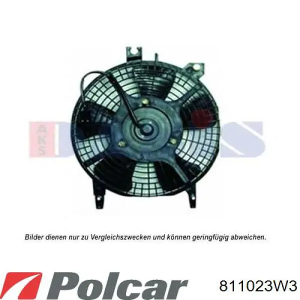 811023W3 Polcar дифузор радіатора кондиціонера, в зборі з крильчаткою і двигуном