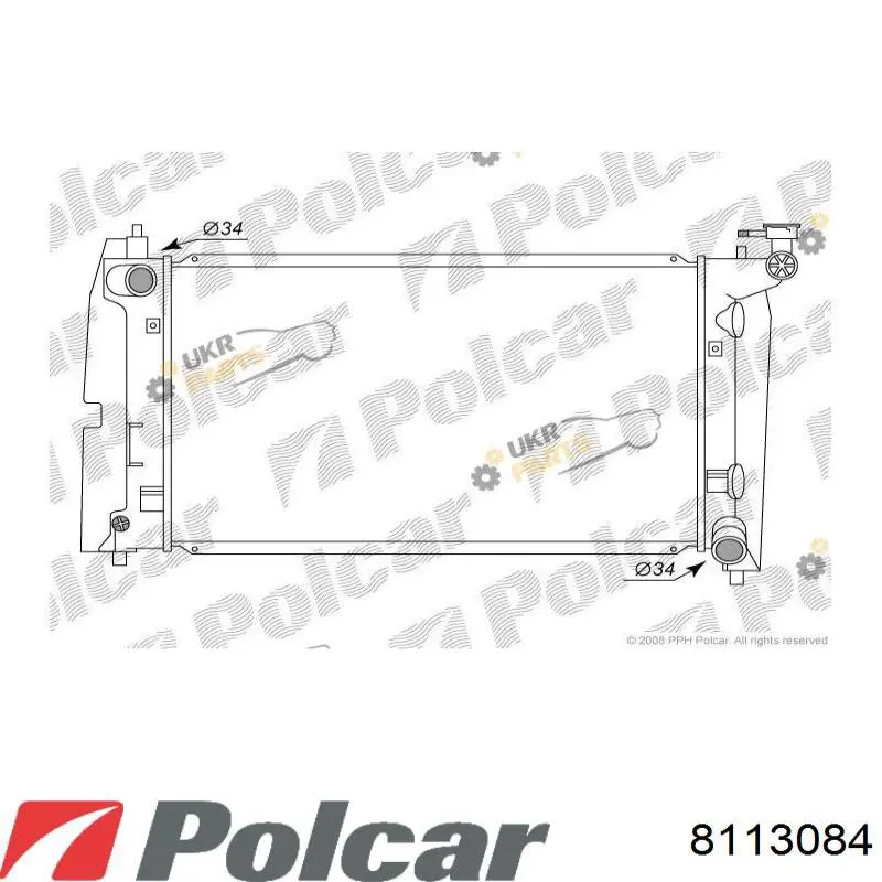 Радіатор 8113084 Polcar