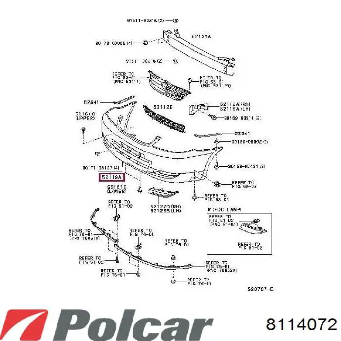 Бампер на авто 4max 5510008116902P ціна, від 62.00 USD