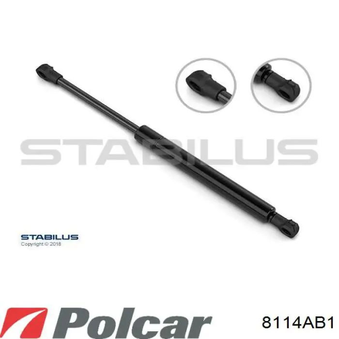 8114AB1 Polcar Амортизатор кришки багажника / двері 3/5-ї задньої