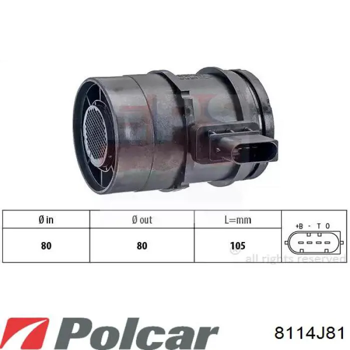 Купити 8114J81 Polcar Радіатор интеркуллера