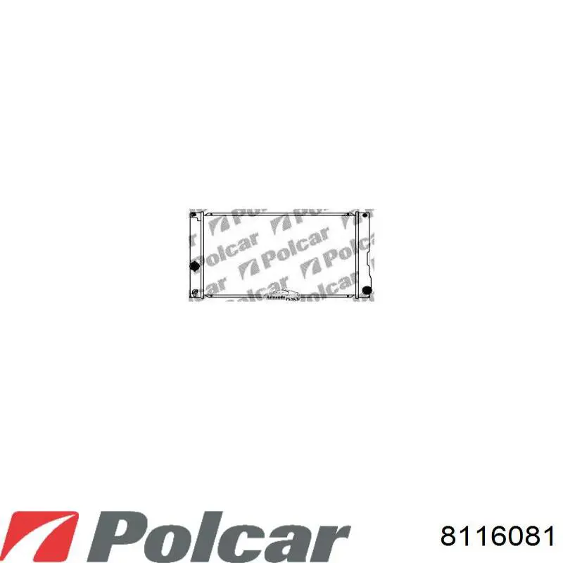 Купити 8116081 Polcar Радіатор двигуна