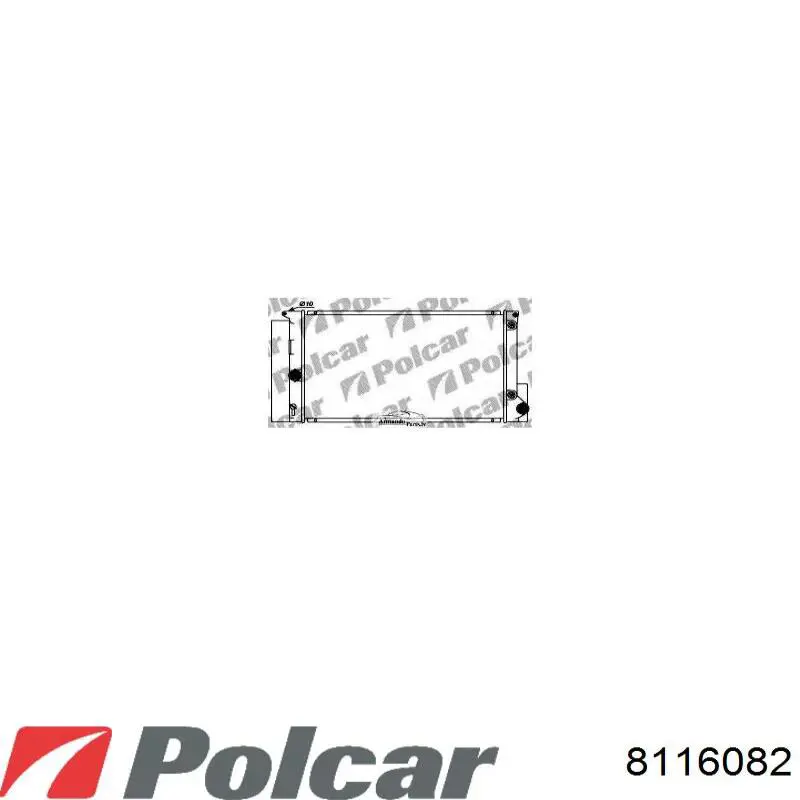 8116082 Polcar радіатор охолодження двигуна