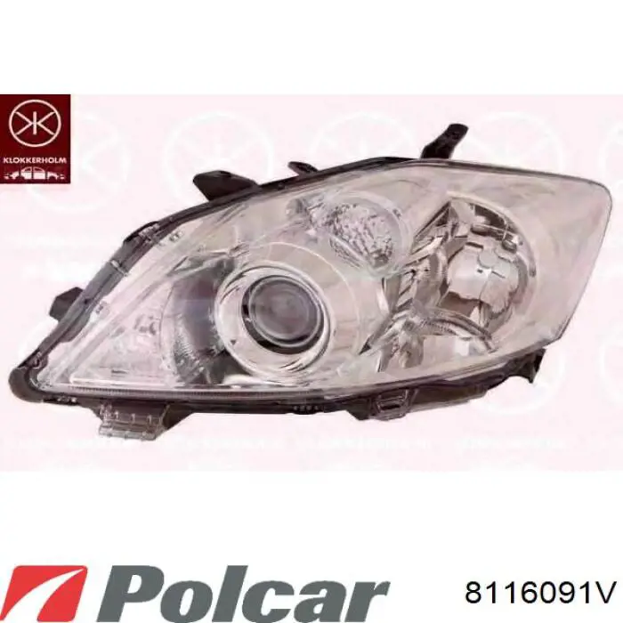 Купити 8116091V Polcar Основна фара в зборі ліва