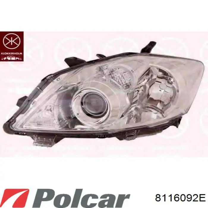 Фара ліва передня Polcar 8116092E ціна, від 107.05 USD